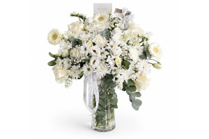 White letter vase